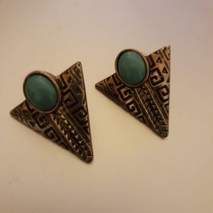 Silver and Turquoise Urban Outfitter Earrings